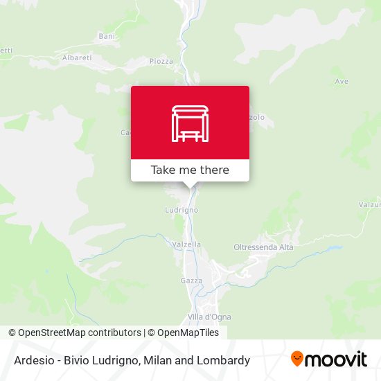 Ardesio - Bivio Ludrigno map