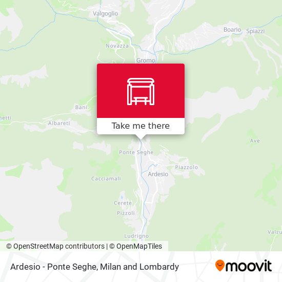 Ardesio - Ponte Seghe map