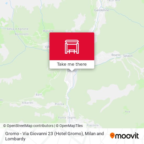 Gromo - Via Giovanni 23 (Hotel Gromo) map