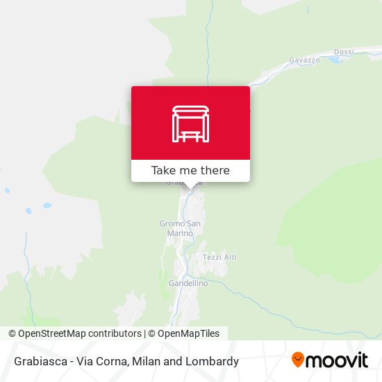 Grabiasca - Via Corna map
