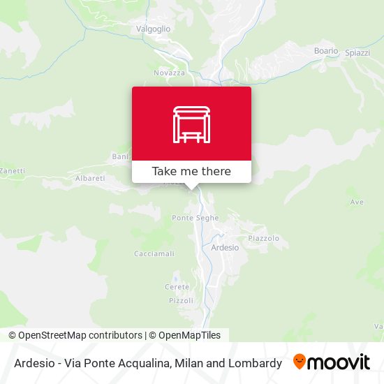 Ardesio - Via Ponte Acqualina map