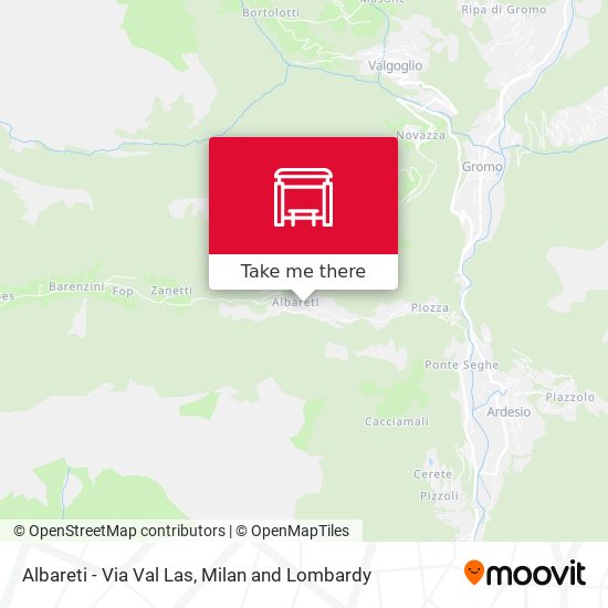 Albareti - Via Val Las map