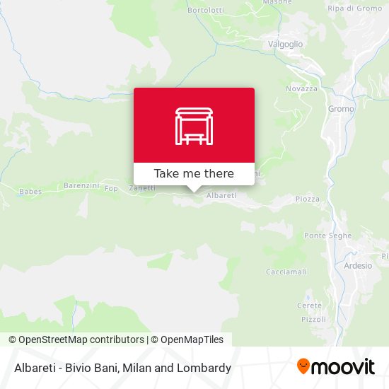 Albareti - Bivio Bani map