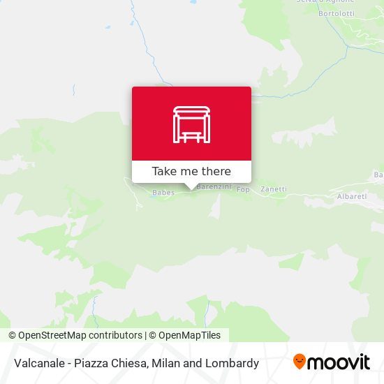 Valcanale - Piazza Chiesa map