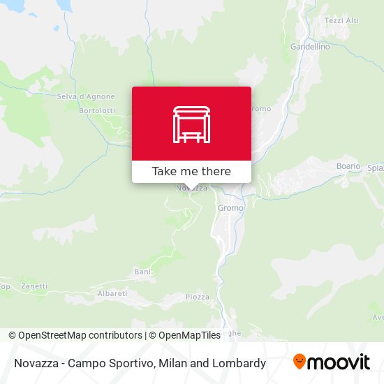 Novazza - Campo Sportivo map