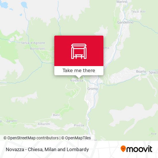 Novazza - Chiesa map