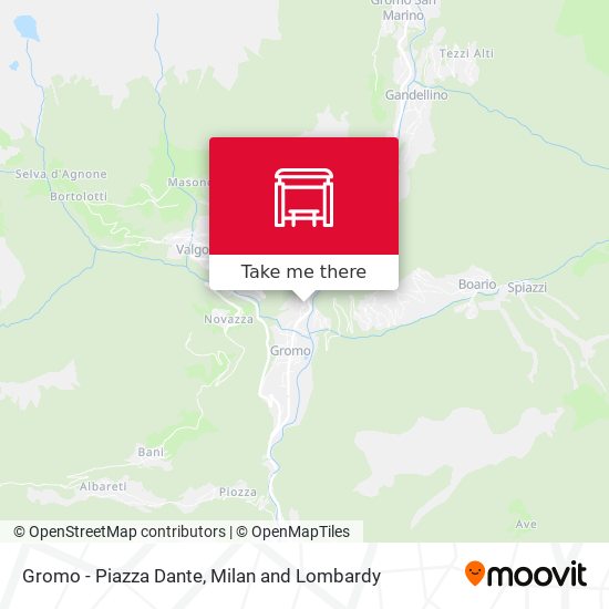 Gromo - Piazza Dante map