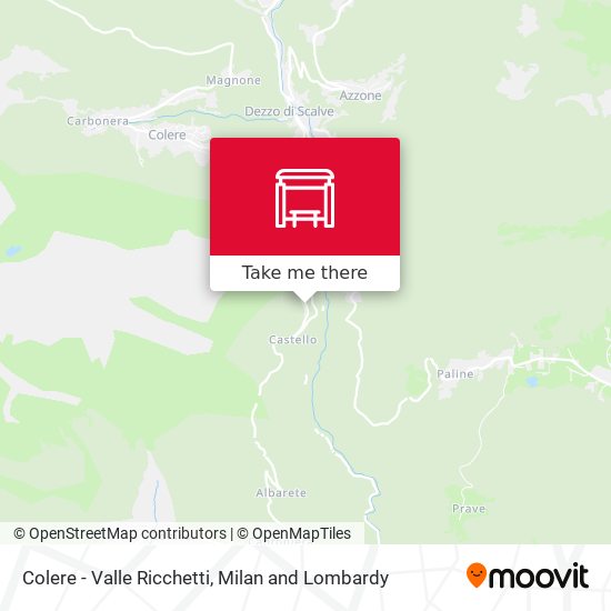 Colere - Valle Ricchetti map