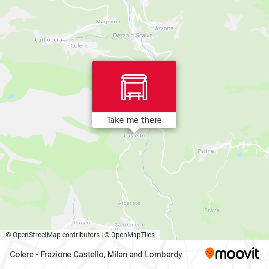 Colere - Frazione Castello map
