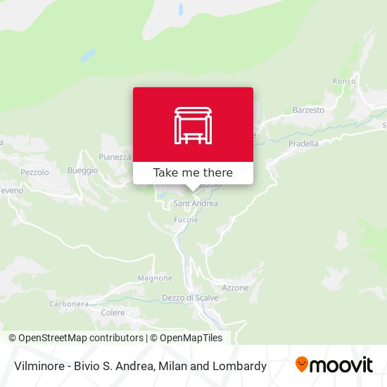 Vilminore - Bivio S. Andrea map