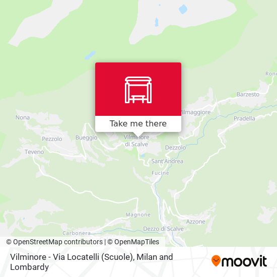 Vilminore - Via Locatelli (Scuole) map