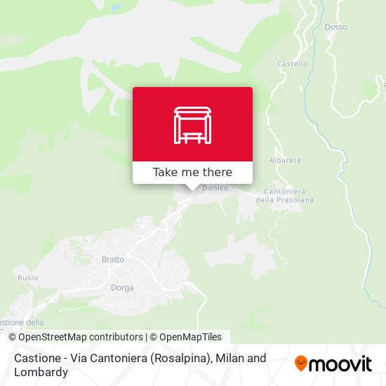 Castione - Via Cantoniera (Rosalpina) map