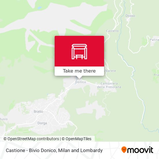 Castione - Bivio Donico map