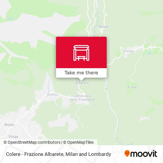 Colere - Frazione Albarete map
