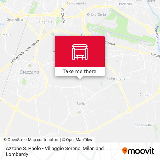 Azzano S. Paolo - Villaggio Sereno map