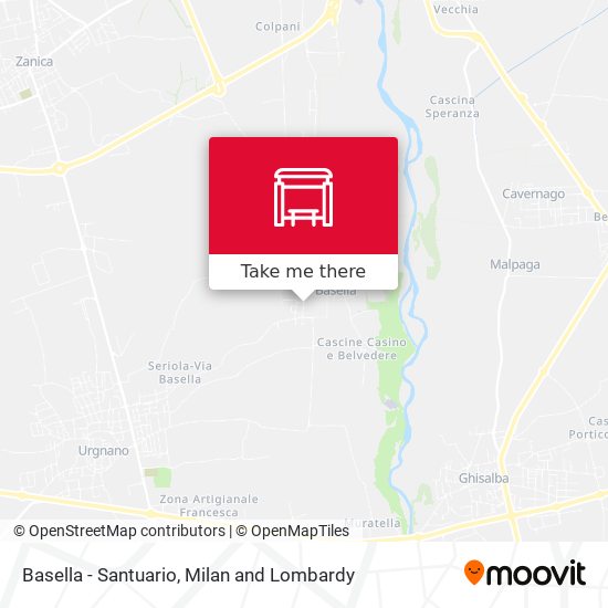 Basella - Santuario map