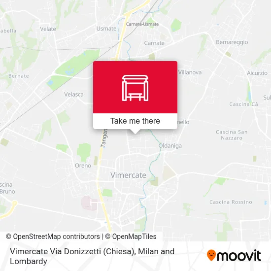 Vimercate Via Donizzetti (Chiesa) map
