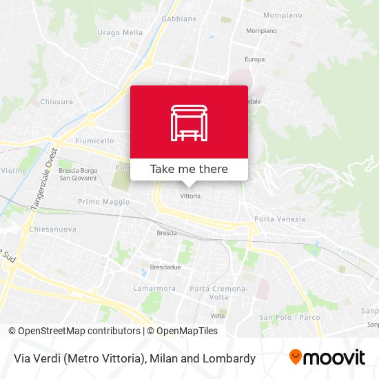 Via Verdi (Metro Vittoria) map