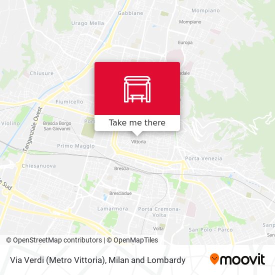 Via Verdi (Metro Vittoria) map