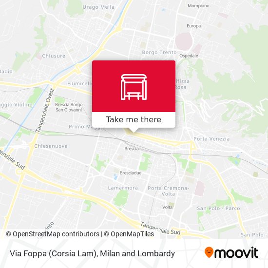Via Foppa (Corsia Lam) map