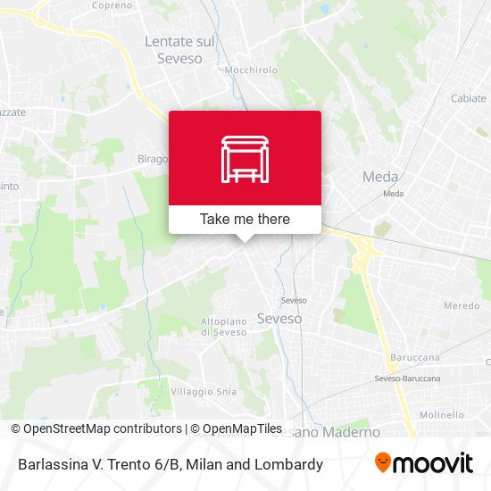 Barlassina V. Trento 6/B map