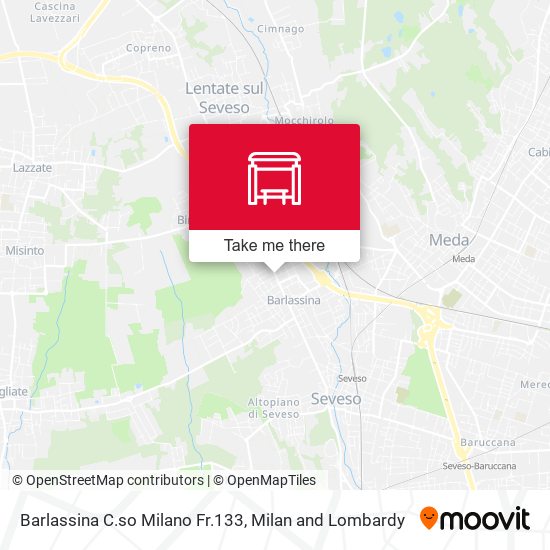 Barlassina C.so Milano Fr.133 map