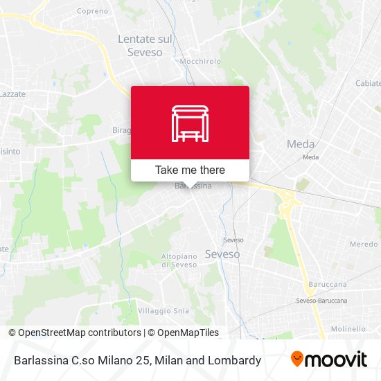 Barlassina C.so Milano 25 map