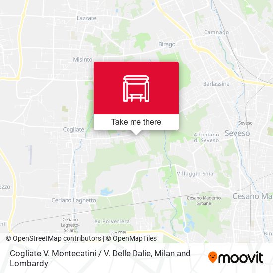 Cogliate V. Montecatini / V. Delle Dalie map
