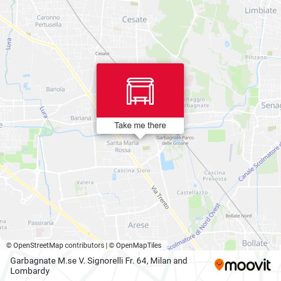 Garbagnate M.se V. Signorelli Fr. 64 map