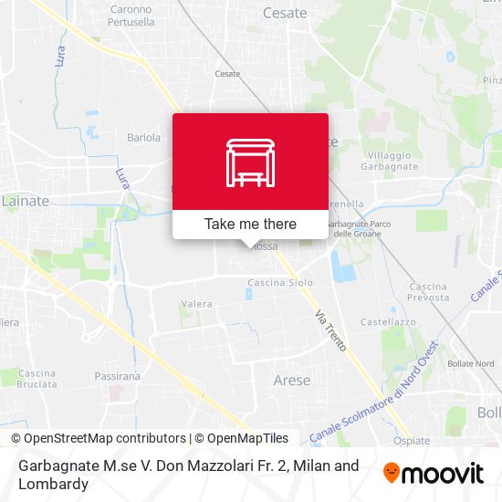 Garbagnate M.se V. Don Mazzolari Fr. 2 map