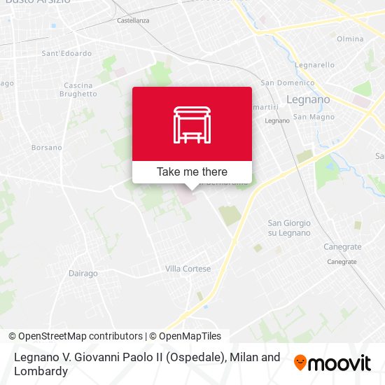 Legnano V. Giovanni Paolo II (Ospedale) map