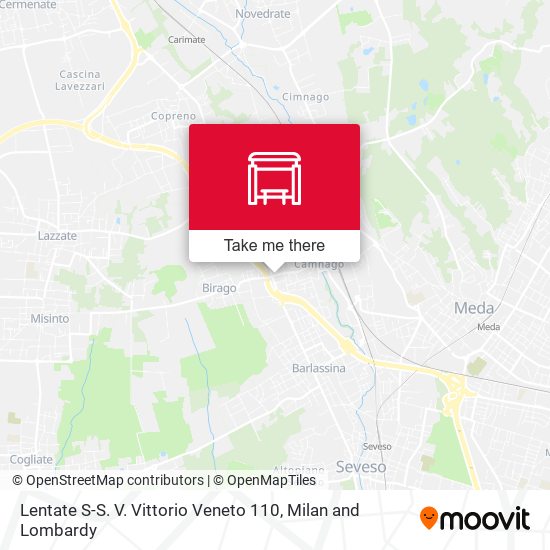 Lentate S-S. V. Vittorio Veneto 110 map