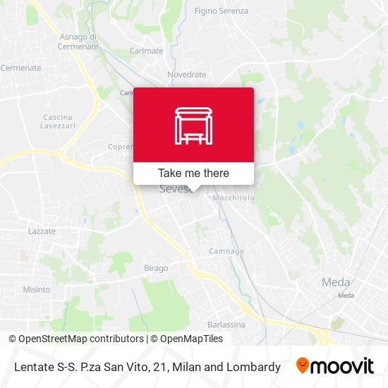 Lentate S-S. P.za San Vito, 21 map