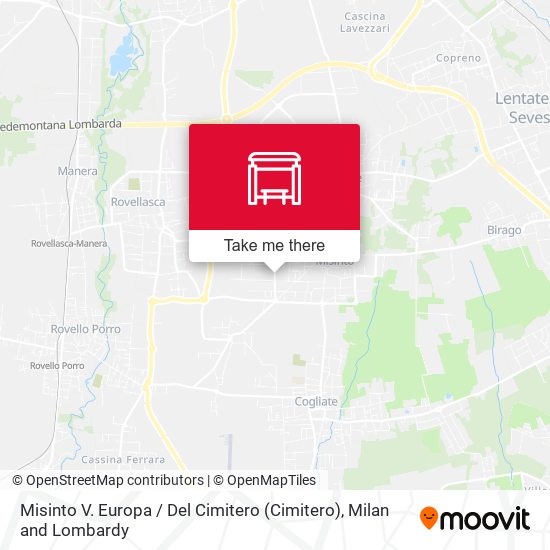 Misinto V. Europa / Del Cimitero map