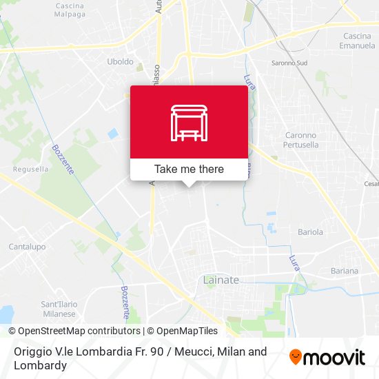 Origgio V.le Lombardia Fr. 90 / Meucci map