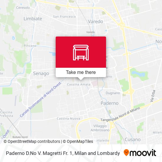 Paderno D.No V. Magretti Fr. 1 map