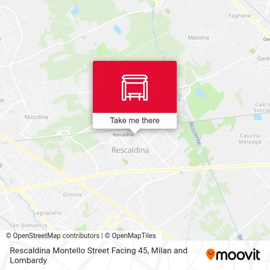 Rescaldina Montello Street Facing 45 map