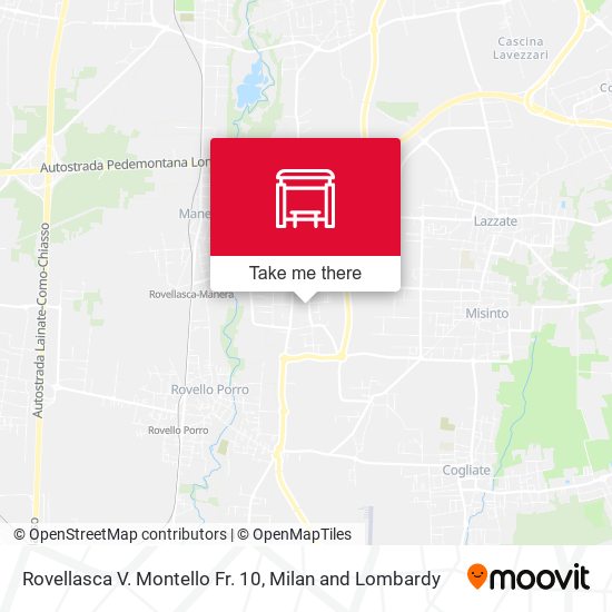 Rovellasca V. Montello Fr. 10 map