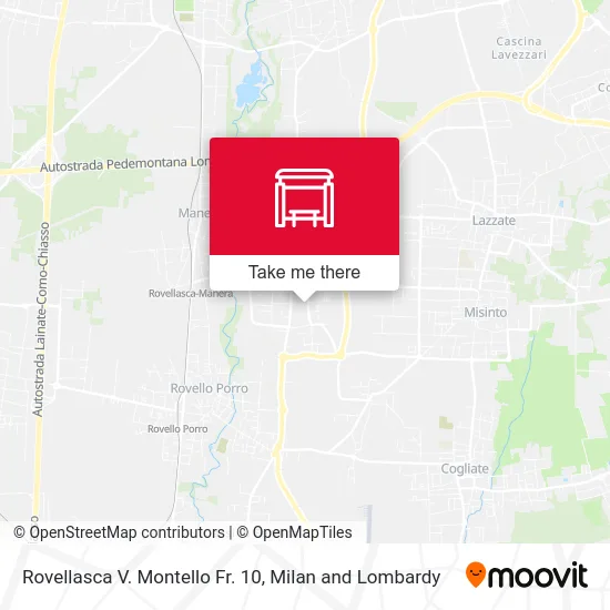 Rovellasca Montello Street Stop 10 map