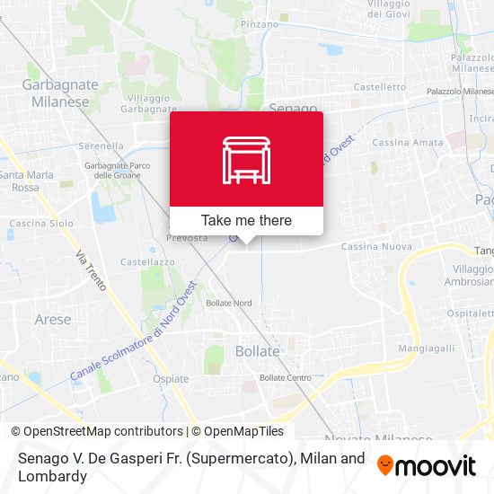 Senago V. De Gasperi Fr. (Supermercato) map