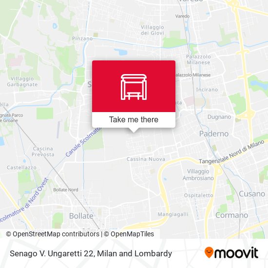 Senago V. Ungaretti 22 map