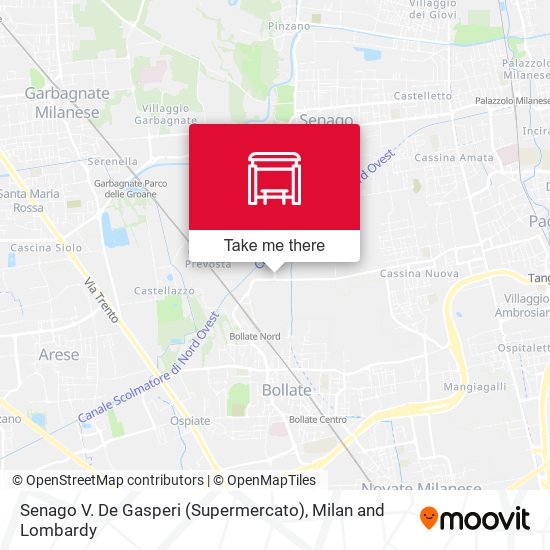 Senago V. De Gasperi (Supermercato) map