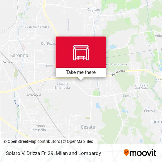 Solaro V. Drizza Fr. 29 map