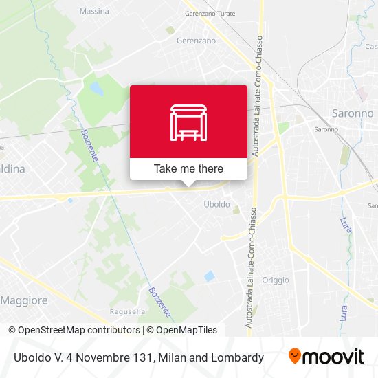 Uboldo V. 4 Novembre 131 map