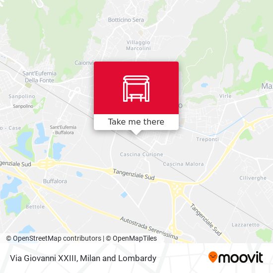 Via Giovanni XXIII map