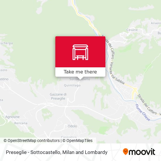 Preseglie - Sottocastello map