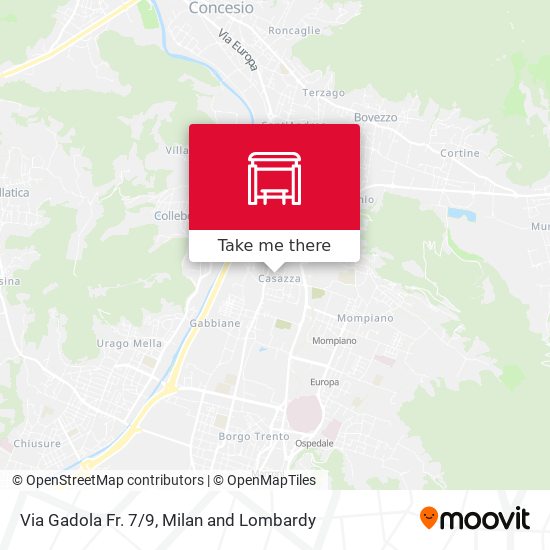 Via Gadola Fr. 7/9 map