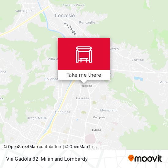 Via Gadola 32 map