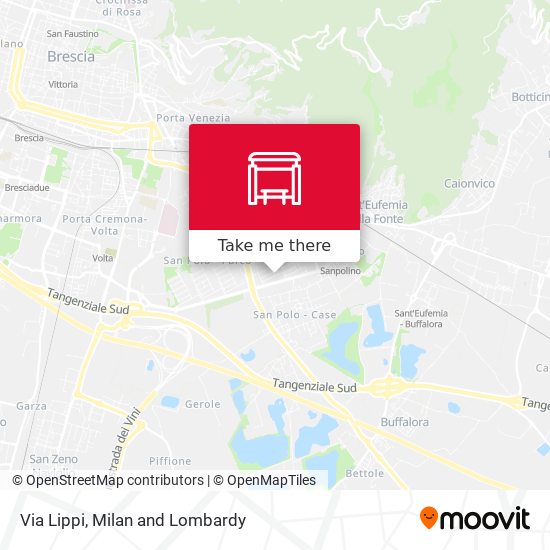 Via Lippi map