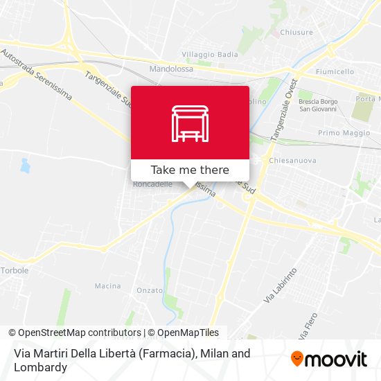 Via Martiri Della Libertà (Farmacia) map